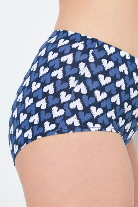 Produktbild Ulla Popken Hipster, 3er-Pack, Herzen/einfarbig (42, 44)