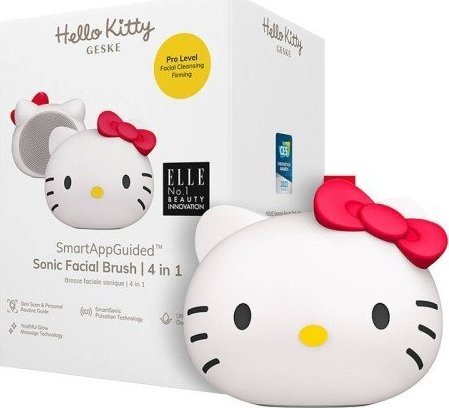 Actual product image Konjac Sponge Soniczna szczoteczka do czyszczenia twarzy 4w1 Geske z Aplikacja (Hello Kitty starlight)