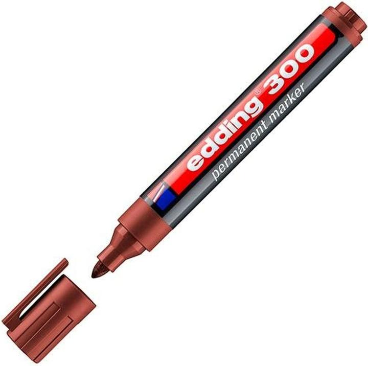 Produktbild Edding Dauermarker 300 Braun (10 Stück) (10 x)