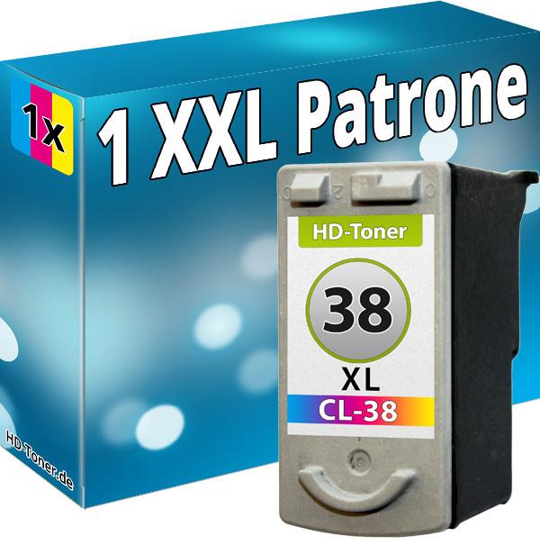 Actual product image Druckfuxx DRUCKER PATRONE für CANON CL 38 COLOR IP1800 IP1900 IP2500 IP2600 MX300 MX310
