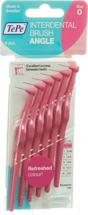 Actual product image TePe Interdental brushes Angle ISO 0 (6x, 0.40 mm)