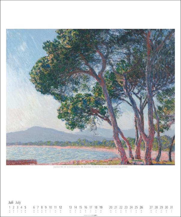 Produktbild Claude Monet Kalender 2026 (46 x 55 cm)