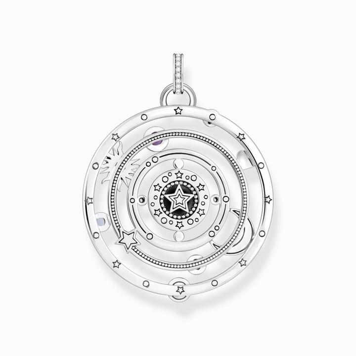 Actual product image Thomas Sabo Pendant hemisphere with eye coloured stones silver blackened (Enamel, 925 silver, Enamel/silver)