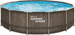Summer Waves Zwembad Donker Dubbel Rotan Elite Frame 427X107Cm (427 x 107 cm)