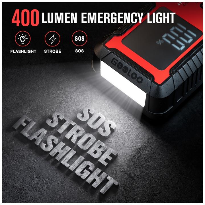 Image du produit Gooloo GT6000 Jump-Starter 6000 A Spitzenstrom (6000 A, 27000 mAh)