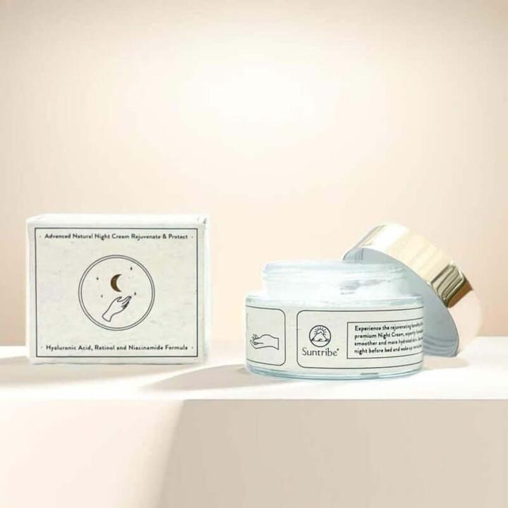Image du produit Suntribe Bio-Nachtcreme Anti-Aging mit Hyaluronsäure, Retinol & Niacinamid (50 ml)