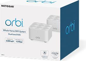 Actual product image Netgear Orbi WiFi System (RBK12) AC1200 wireless router Gigabit Ethernet Dual-band ( / ) White