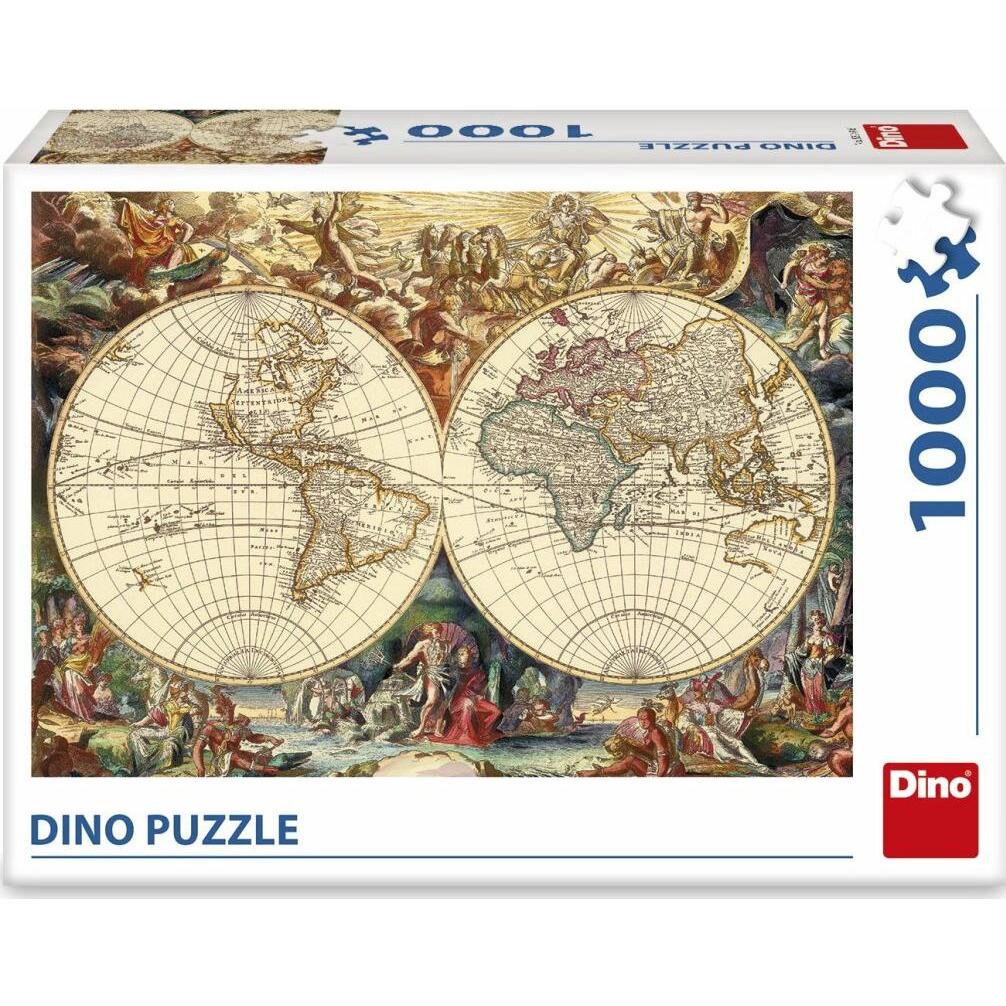 Dino Puzzle Historische Landkarte 1000 Teile (1000 Teile)