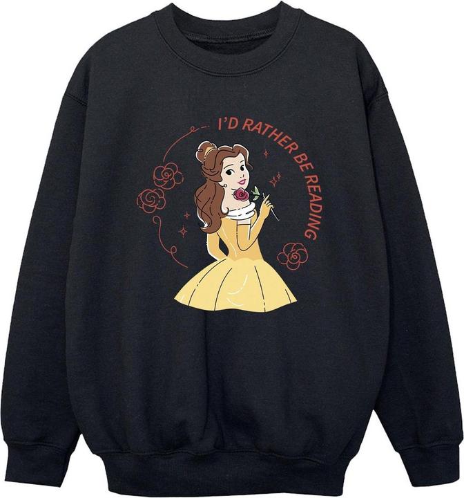 Produktbild Disney Beauty And The Beast I'd Rather Be Reading Sweatshirt Jungen (152, 158)