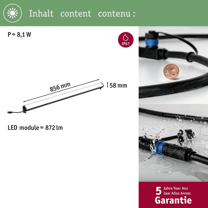 Produktbild Paulmann Outdoor Plug & Shine Wall (875 lm, IP67)