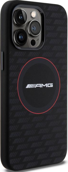 Immagine prodotto Mercedes AMG AMHMP15X23SMRK Custodia rigida per iPhone 15 Pro Max 6,7" in silicone con motivo al carbonio (Apple iPhone 15 Pro Max)