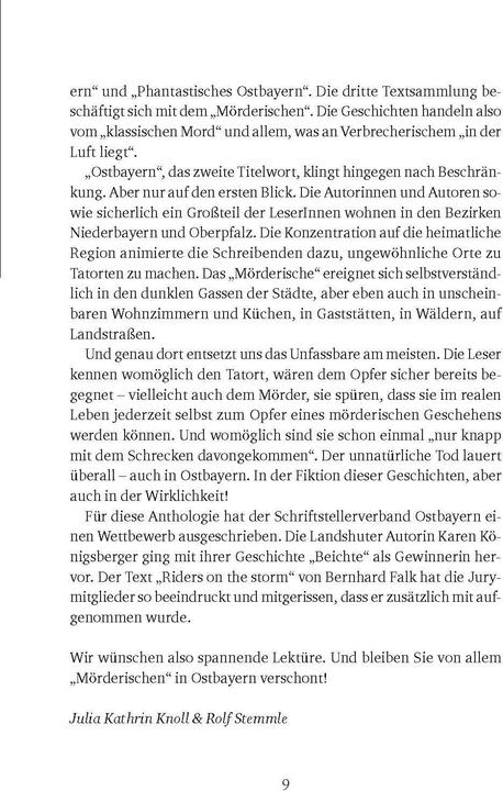 Actual product image Mörderisches Ostbayern (German, Association of German Writers in Eastern Bavaria, 2018)