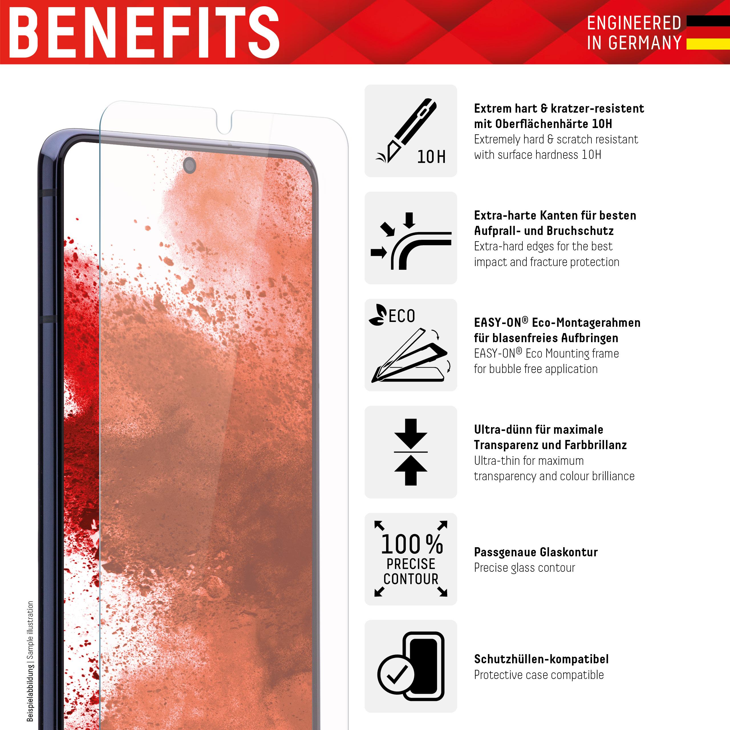 Thumbnail - Displex Real Glass, 2D Panzerglas (1 Stück, Samsung Galaxy A14 5G), Smartphone Schutzfolie, Transparent