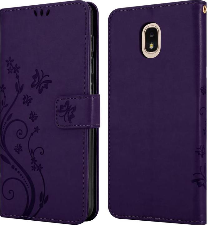 Actual product image Cadorabo Flower Book Cover (Samsung Galaxy J3 (2018))