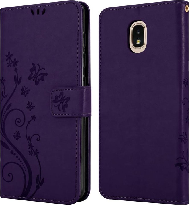 Actual product image Cadorabo Flower Book Cover (Samsung Galaxy J3 (2018))