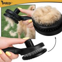 Produktbild Purlov Selbstreinigende Haarbürste (Hund, Katze)