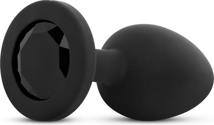 Productafbeelding Easytoys Butt Plug met Kristal - Zwart