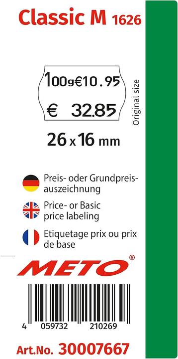 Immagine prodotto METO Etichettatrice prezzi Classic M 1626