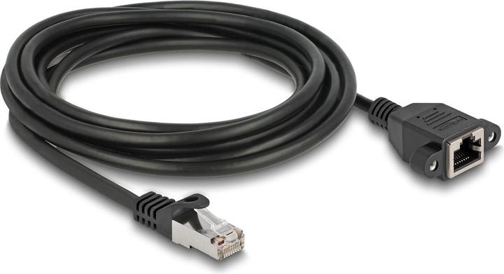 Produktbild Delock Netzwerk Verlängerungskabel S/FTP RJ45 Stecker zu RJ4 (S/FTP, CAT6a, 2 m)