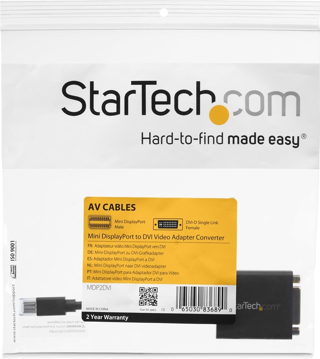 Produktbild StarTech Mini Displayport To Dvi (Mini DP, DVI, 18.50 cm)