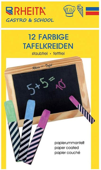Image du produit Rheita Wandtafelkreiden (Multicolore, 12 x)