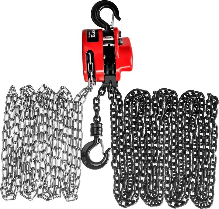 Actual product image Steinberg Kettenzug Flaschenzug Kettenflaschenzug Hebezug Handkettenzug 1 T Kette 12 m