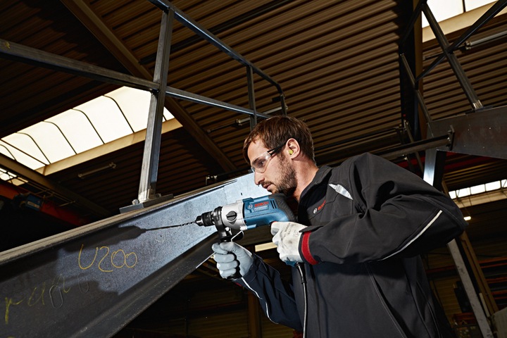 Immagine prodotto Bosch Professional Trapano GBM 13-2 RE, con mandrino ad ingranaggi 1,5 - 13 mm (Corrente elettrica)