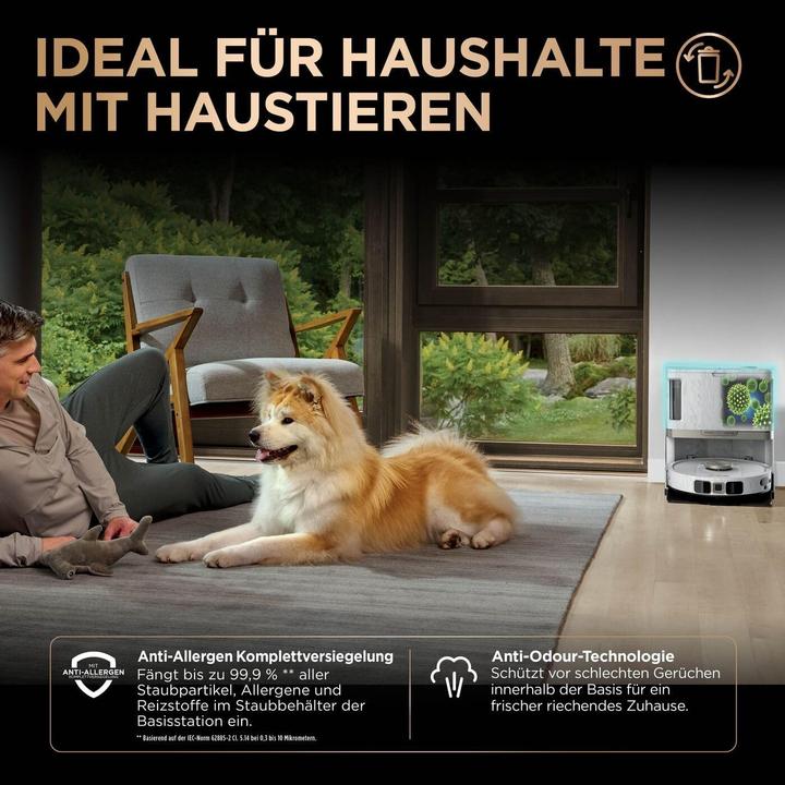 Actual product image Shark PowerDetect 2in1 Robot Vacuum and Mop NeverTouch Pro (Wiping pads (rotating))