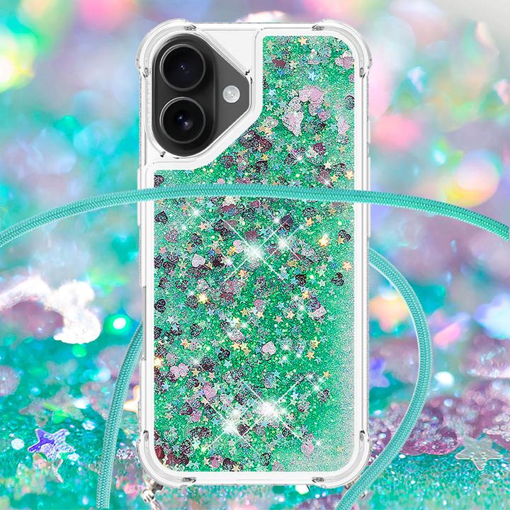 Immagine prodotto Cover-Discount iPhone 17 - Glitzer Hülle mit Kordel (Apple iPhone 17)