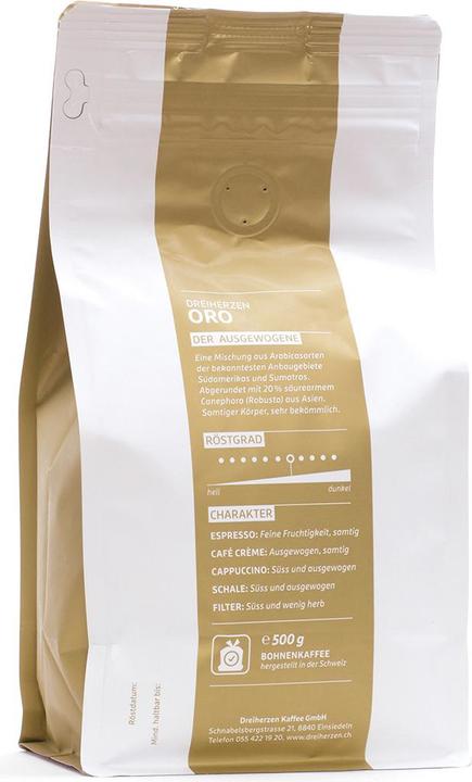 Actual product image Dreiherzen Coffee beans 1kg (1000 g, Medium roast)