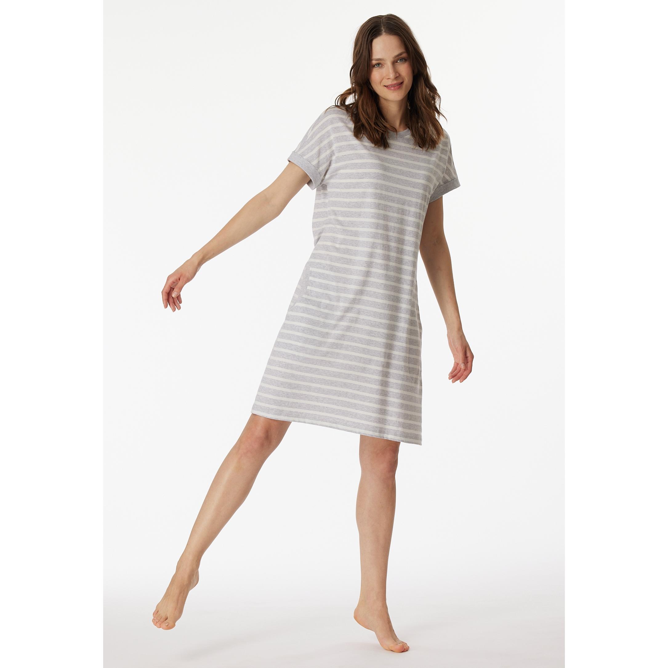 Thumbnail - Schiesser, Damen, Pyjama, Nachthemd 1/2 Arm, 95cm, Grau, (38)