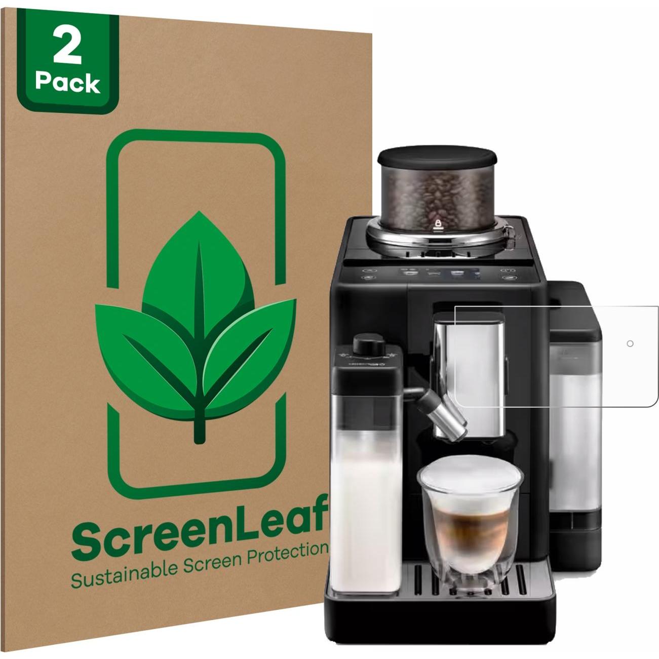 ScreenLeaf Schutzfolie nachhaltiger Displayschutz Displayschutzfolie Folie Klar Transparent, Zubehör Kaffeemaschinen, Tr...