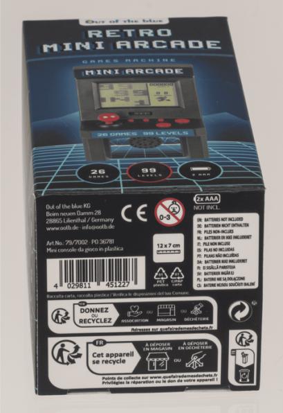 Actual product image Infiniti Retro Mini Desktop Games