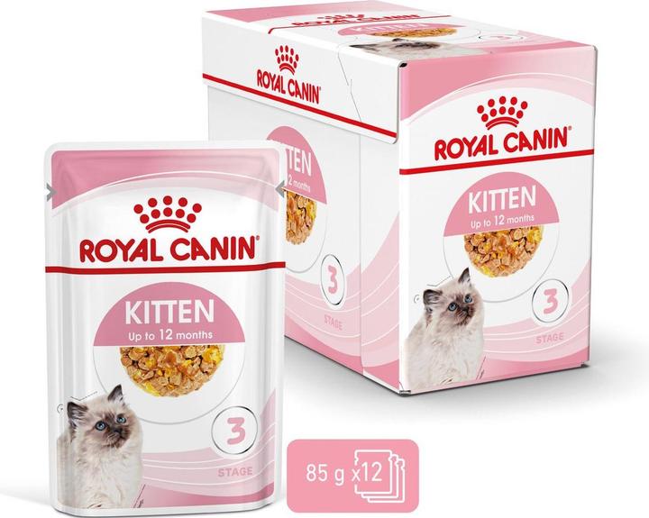 Actual product image Royal Canin Kitten Jelly (Junior, 12 pcs., 1020 g)