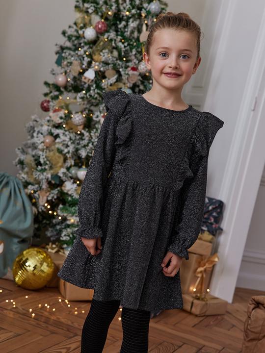 Produktbild Vertbaudet Mädchen Jerseykleid mit Glitzer-Effekt (86)