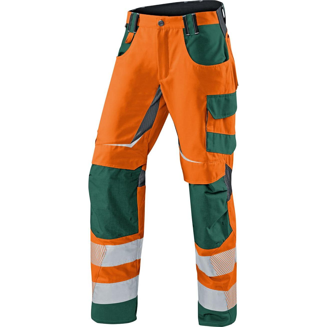 Kübler, Arbeitshose, Sommerhose REFLECTIQ PSA 2 warnorange/moosgrün Form 2407 Grösse 24K (24)