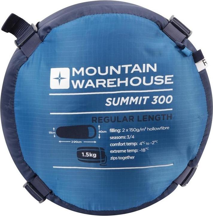 Produktbild Mountain Warehouse Summit 300 Left Zip Winter Mummy Sleeping Bag