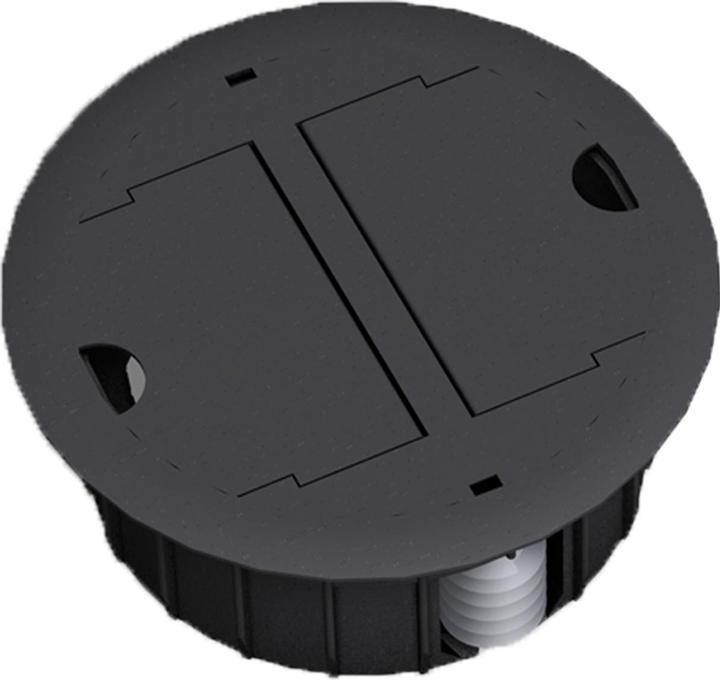 Image du produit Bachmann Exit Point noir RAL9005 Passage de cables pour faux planchers noir