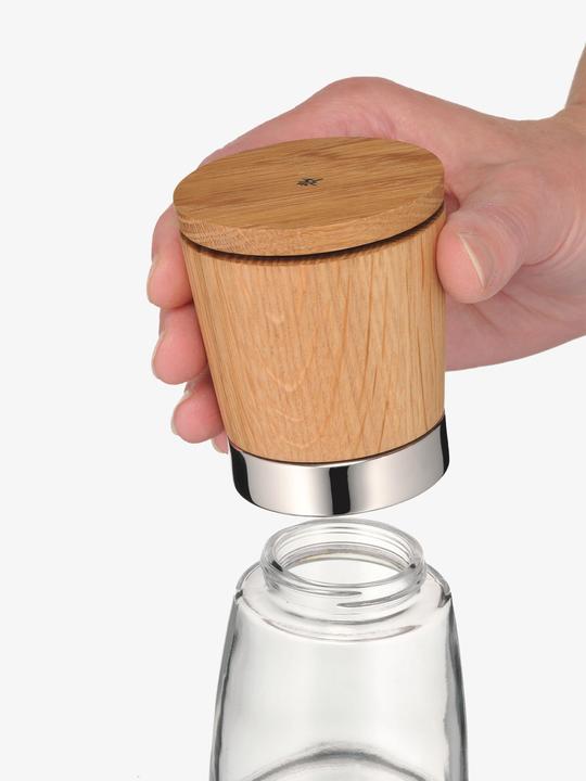 Produktbild WMF Gewürzmühle Salzmühle Pfeffermühle Ceramill Nature Holz Glas Keramikmahlwerk (Pfeffer, Salz)