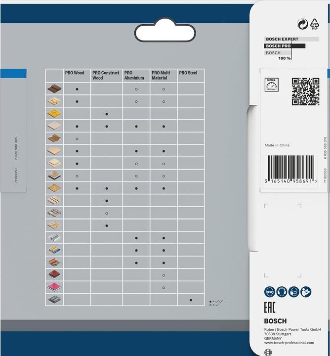 Produktbild Bosch Professional Zubehör PRO Steel cordless Kreissägeblatt, 140 x 1,6 x 20 mm