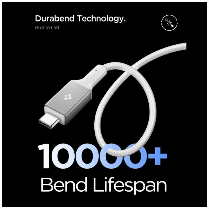Produktbild Spigen Kabel EB10015CC Essential USB-C 100W 1.5m biały (1.50 m, USB 3.2 Gen 1, 100 W)
