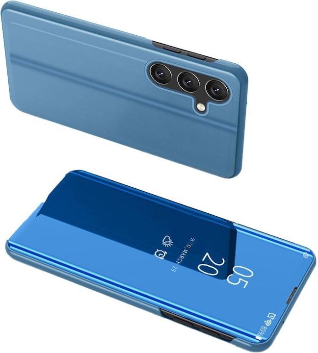 Produktbild Hurtel Clear View Case Hülle für Samsung Galaxy A54 5G blaue Flip-Cover (Samsung Galaxy A54 5G)