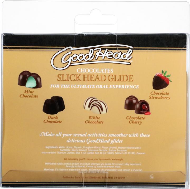 Produktbild Doc Johnson GoodHead Slick Head Glide Schokolade 5erPack 30 ml (38 ml)