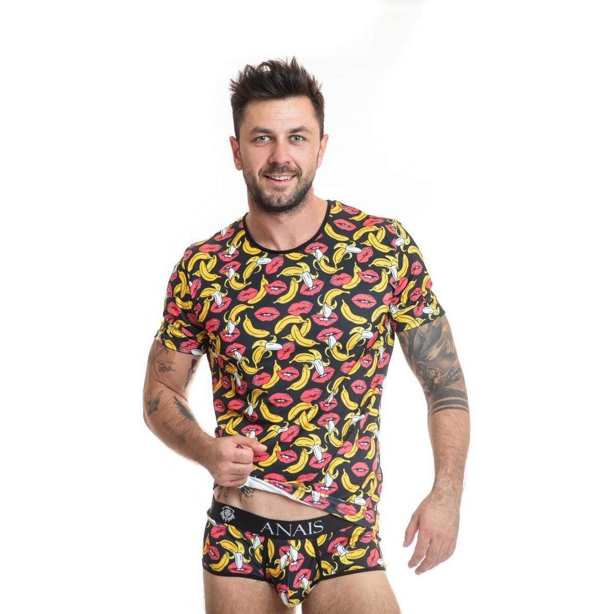 Thumbnail - Anais, Herren, Shirt, Herren T-Shirt “Banana”, Mehrfarbig, (M)