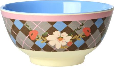 Rice Schale mittel – Gorgeous Tile Muster Braun (0.70 l)