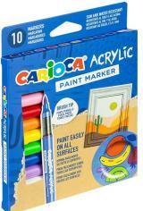 Actual product image Carioca Acrylmarker mit Pinsel 10 Farben (10x)