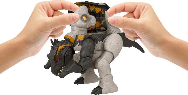 Actual product image Jurassic World FIERCE CHANGERS™ MASSIVE STRETCH™ Giganotosaurus & Nasutoceratops