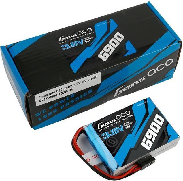 Produktbild Gens Ace 6900mAh 3.8V 1C 1S2P LiPo Battery (3.80 V, 6900 mAh)