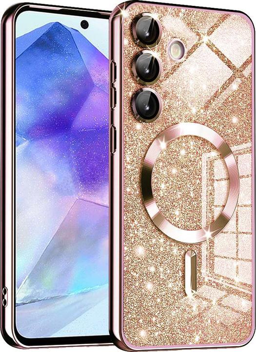 Image du produit Techsuit - Luxury Glitter MagSafe - Samsung Galaxy A55 5G - Rose Gold (Samsung Galaxy A55)