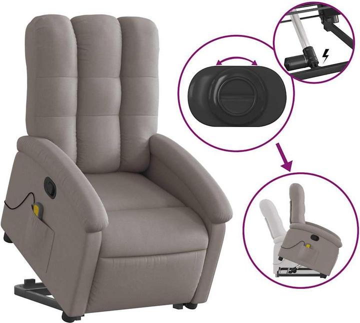 Image du produit vidaXL Massagesessel mit Aufstehhilfe